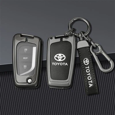 Leður Toyota lykill fob kápa
